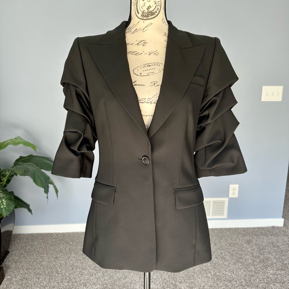 Michael Kors Collection Crush-Sleeve Blazer, size 6